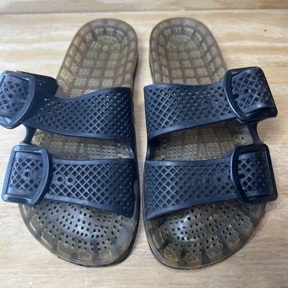Sensi La Jolla Urban Sandals Made in Italy Black Women's Size 5-6 EU 34-35 Spa